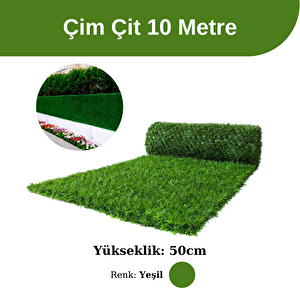 50 Cm Çim Çit 10 Metre