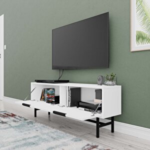 4016 Blanco 138 Cm Metal Ayaklı Tv Üni̇tesi̇ Beyaz