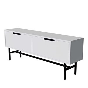 4016 Blanco 138 Cm Metal Ayaklı Tv Üni̇tesi̇ Beyaz