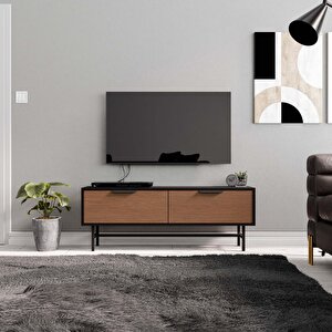 4010 Blanco 138 Cm Metal Ayaklı Tv Üni̇tesi̇ Si̇yah Kaplan
