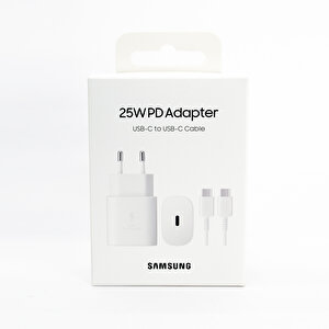 Samsung Galaxy S24 Fast Charging 25w Type-c Çıkışlı Kablolu Şarj Aleti Beyaz(samsung Türkiye Garantili)