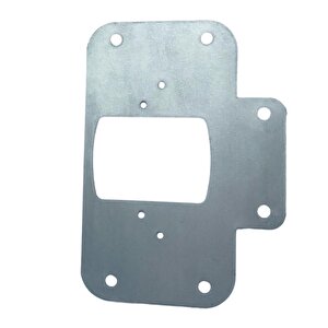 Dolap Kapak Taş Menteşe Tamir Sacı Pratik Onarım Kiti Krom Metal Yuva Tablası 6.5 X 9 Cm