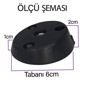 4 Adet Dereceli Ayak Tabanı Siyah Mobilya Masa Sehpa Ayağı Bağlantı Aparatı Açılı  Plastik