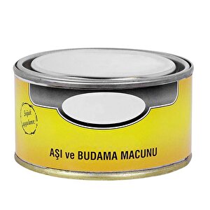 Aşı Bıçağı Eğri Uçlu Ara Çakı Bağ Bıçağı Paslanmaz Çelik + Aşı Macunu Metal Kutulu 250 Gr (2'li Set)