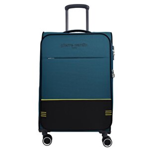 Ultra Light Hafif Lüx Kumaş Büyük Boy Valiz Petrol Pc8200