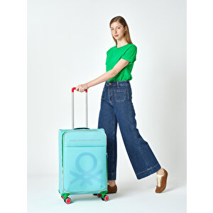 Benetton Orta Boy Kumaş Valiz Aqua Bnt2200
