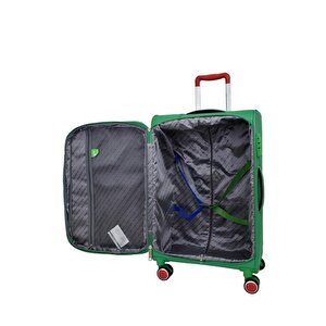 Benetton Orta Boy Kumaş Valiz Yeşil Bnt2200