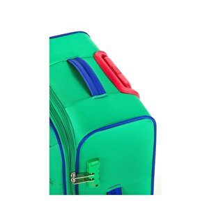Benetton Orta Boy Kumaş Valiz Yeşil Bnt2200