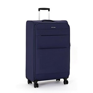 3'lü Valiz Seti Lüx Kumaş Valiz Lacivert 04pc4200