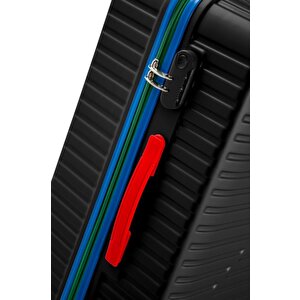 Büyük Boy %100 Polikarbon Valiz 4x2 Teker Siyah 1088