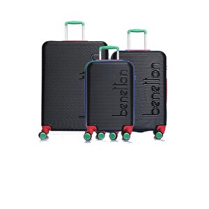 14bnt500-set Siyah Unisex 3 Lü Set Bavul