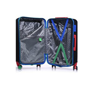 14bnt500-set Siyah Unisex 3 Lü Set Bavul