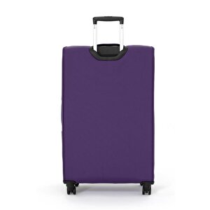 Pierre Cardin 3'lü Valiz Seti Lüx Kumaş Valiz Mor 04pc4200