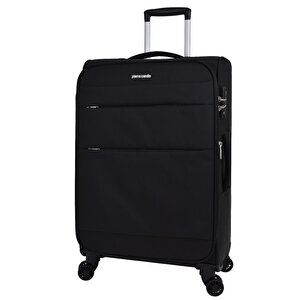 Ultra Light Hafif Lüx Kumaş 2'li Valiz Seti Büyük Boy - Orta Boy Siyah Pc4200