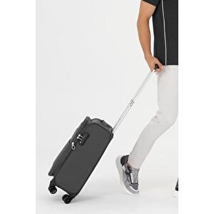 Pierre Cardin Ultra Light Hafif Lüx Kumaş Kabin Boy Valiz Antrasit 04pc4200