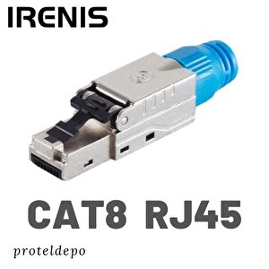Irenis Cat8 Rj45 Aletsiz Montaj Tipi Konnektör, Cat8, Cat7 Kablo Uyumlu