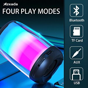 Torima Pluse4 Mini Taşınabilir Rgb Ledli Bluetooth Hoparlör Beyaz