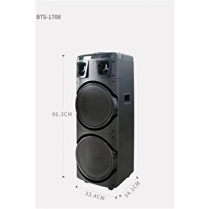 Torima 1708 Taşınabilir Rgb Ledli Bluetooth Hoparlör Usb-tf Siyah