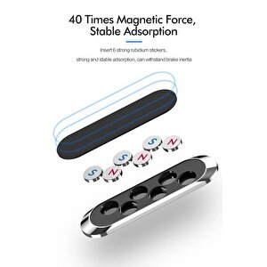 Torima Jx-007 Gümüş Çok Amaçlı Magnetic Car Holder Araç İçi Telefon Tutucu