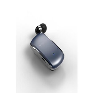 Tori̇ma G66 Mavi Geri Çekilebilir Makaralı Bluetooth Kulaklık