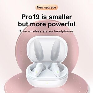 G30 Profesyonel Oyuncu Kulaklığı Kablosuz Kulakiçi Rgb Işıklı Çift Mikrofonlu 3 Modlu Bluetooth 5.2 Beyaz