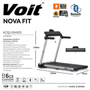 Nova Fit Di̇k Katlanabi̇li̇r Koşu Bandı 12 Km Hız
