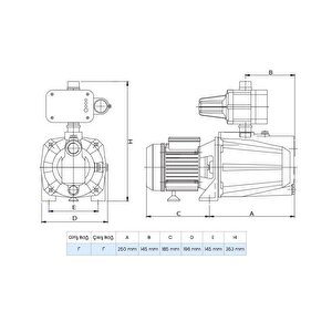 Wilo Initial Control Spg 3-45 Akış Kontrollü Jet Hidrofor (4 Kat-9 Daire)