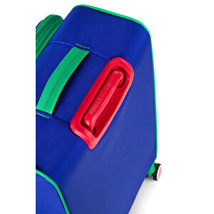 United Colors Of Benetton Ultra Light Hafif Lüx Kumaş 2'li Valiz Seti Büyük Boy Ve Makyaj Mavi Bnt2100