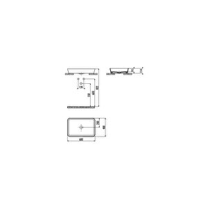 Creavit Lp060 Loop 40*60 Cm Tezgah Üstü İnce Lavabo