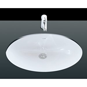 Tp214 Tezgah Altı Oval Lavabo 37*47 Cm Beyaz