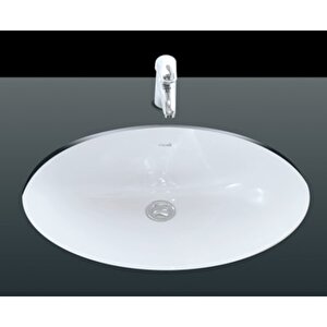 Tp214 Tezgah Altı Oval Lavabo 37*47 Cm Beyaz