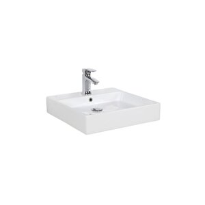 Next 50x50 Cm Setüstü Düz Kare Lavabo Nx255