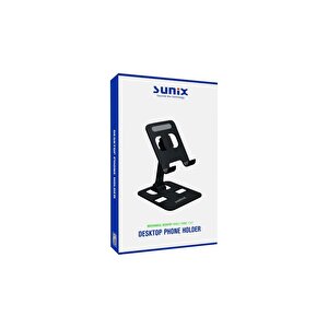 Katlanabilir Metal Masaüstü Telefon Ve Tablet Standı Siyah Stand-13