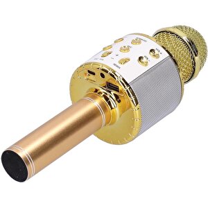 Bluetooth Kareoke Mikrofon Gold Mcf-10