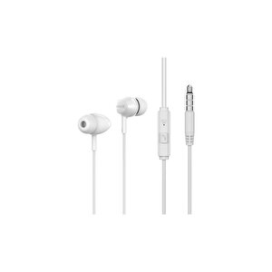 Stereo Mikrofonlu 3.5mm Kulak İçi Kablolu Kulaklık Beyaz Sx-16