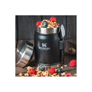 Klasik Paslanmaz Çelik Yemek Termosu Kaşıklı 0,40 Lt