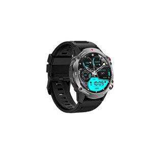 Smart Watch 1.43" Amoled Hd Ekran 410 Mah Pil Ömürlü Akıllı Saat Siyah