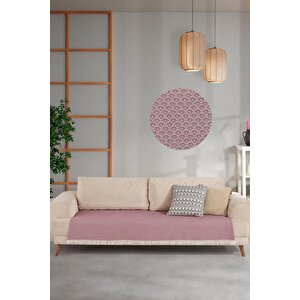 Halfy | Koltuk Örtüsü 100x210 Cm | Natural Pamuklu Koltuk Şalı | Çekyat Örtüsü Kırmızı