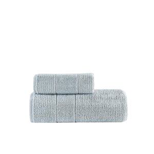 Royal | 50x90 - 70x140 Cm 2'li  Banyo Havlu Seti, %100 Pamuklu Havlu Takımı Gri