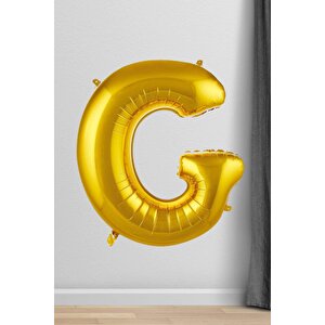 G Harfi Folyo Balon Gold 100 Cm 40 Inç 1 Metre Altın