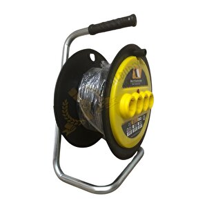 Makaralı Uzatma Kablosu 3x2.5 - 4 Priz - 50 Mt.