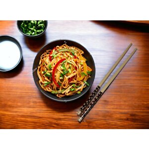 5 Çift Chopstick Desenli Ahşap Yemek Çubuğu Çin Çubuğu Noodle Sushi Çubuğu 10'lu Hashi