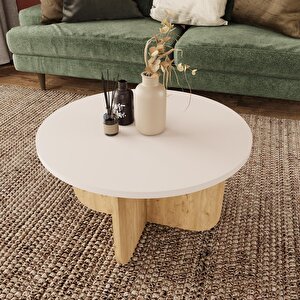 Beca O0040 Orta Sehpa 56 Cm Kumtaşı Üst-meşe Ayak