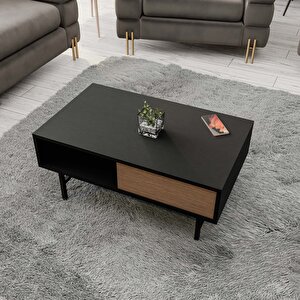 4210 Blanco (metal Ayakli) Orta Sehpa Si̇yah Kaplan
