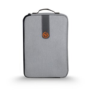 Npo Ace 13" Macbook, Apple Ipad Uyumlu,ultra Korumalı Notebook & Tablet Kılıfı/çantası-açık Gri