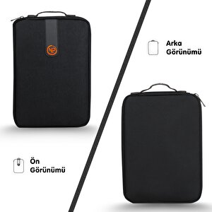 Npo Ace 13" Macbook, Apple Ipad Uyumlu,ultra Korumalı Notebook & Tablet Kılıfı/çantası-siyah
