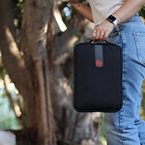 Npo Ace 13" Macbook, Apple Ipad Uyumlu,ultra Korumalı Notebook & Tablet Kılıfı/çantası-siyah