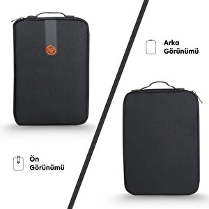 Npo Aceplus 15,6" Macbook,apple Ipad Uyumlu,ultra Korumalı Notebook & Tablet Kılıfı/çantası-antrasit