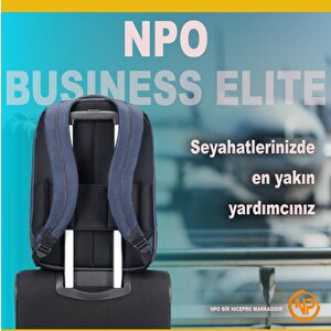Npo Business Elite 17" Notebook Sırt Çantası-lacivert