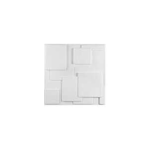 50x50cm1 Adet Yıkanabilir 3d Yapışkanlı Küp Beyaz Geometrik Desen Boyanabilir Duvar Panel Kağıdıabs